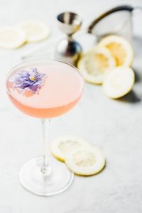 Lavender lemon drop cocktail